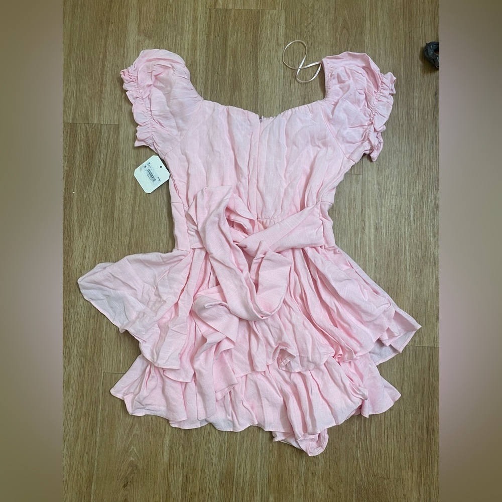 Altar'd State Light Pink Ruffle Mini Dress - Picture 4 of 7
